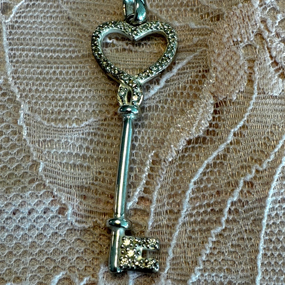 Sterling silver 925 key pendant